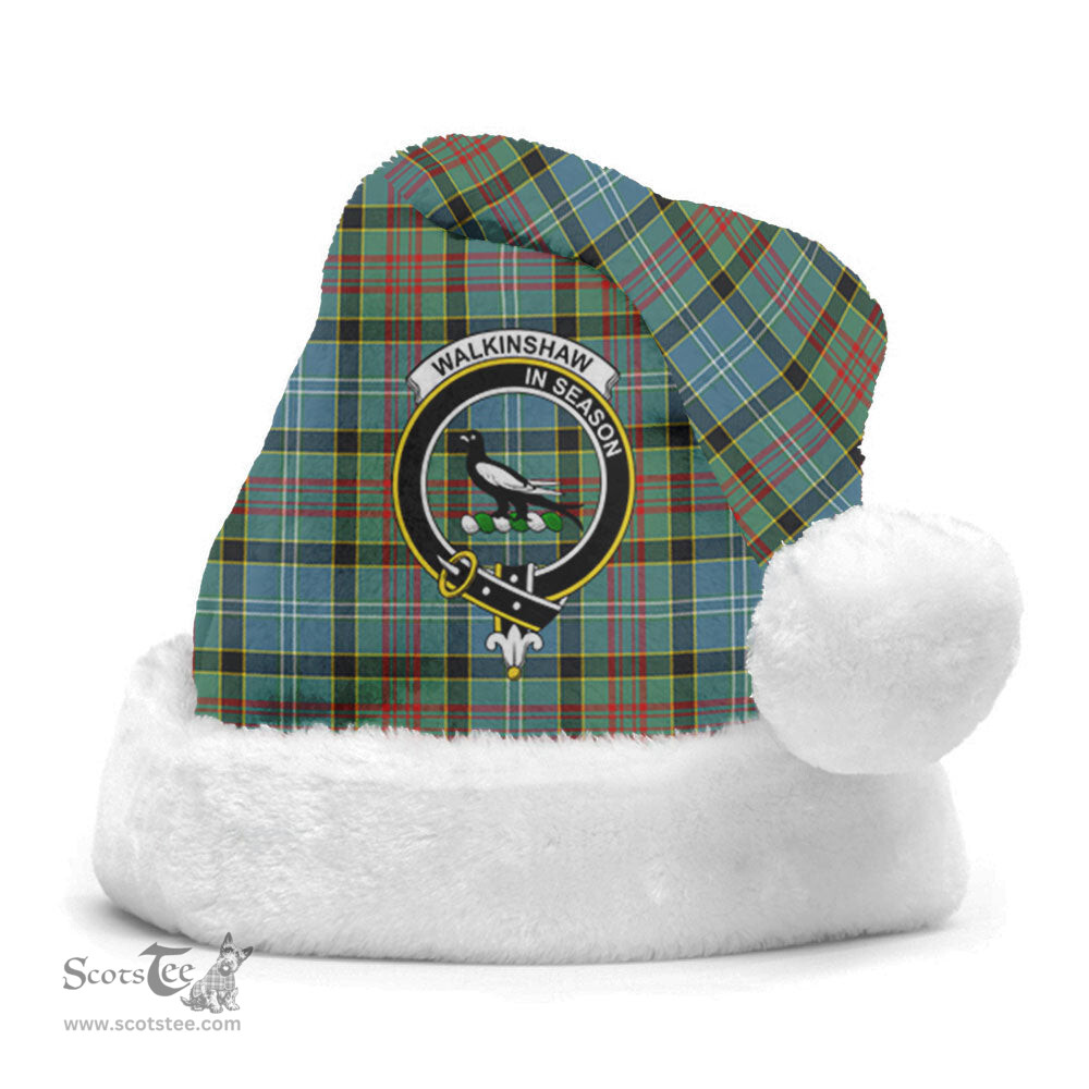 Scottish Walkinshaw Clan Tartan Crest Plaid Christmas Hat Scottish Plaid - Tartan Plaid - ScotsTee