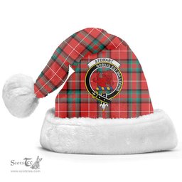 Scottish Stewart (Stuart) of Bute Clan Tartan Crest Plaid Christmas Hat Scottish Plaid - Tartan Plaid - ScotsTee