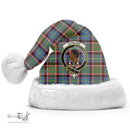 Scottish Stirling (of Keir) Clan Tartan Crest Plaid Christmas Hat Scottish Plaid - Tartan Plaid - ScotsTee