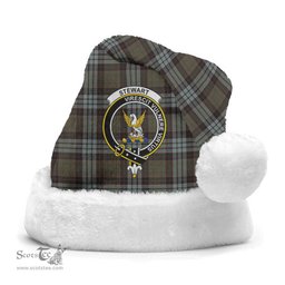 Scottish Stewart Old Weathered Clan Tartan Crest Plaid Christmas Hat Scottish Plaid - Tartan Plaid - ScotsTee