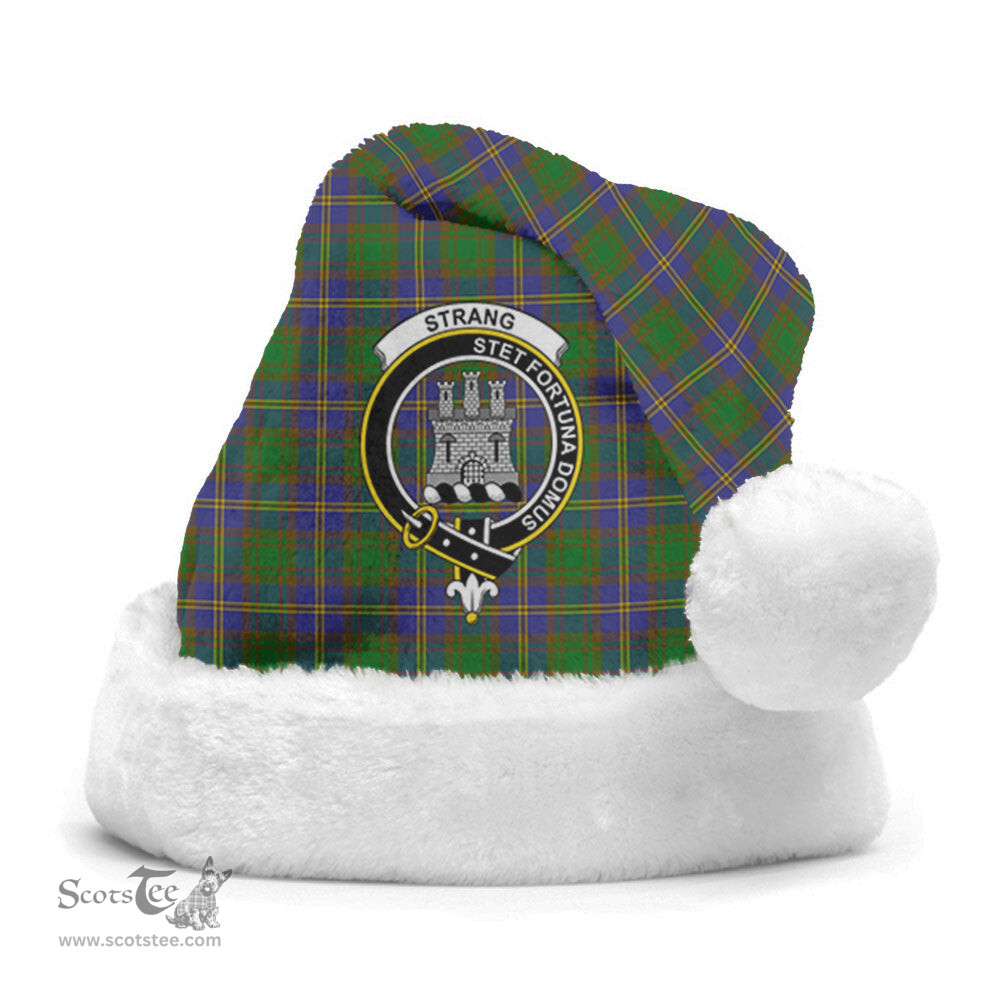 Scottish Strang (or Strange) Clan Tartan Crest Plaid Christmas Hat Scottish Plaid - Tartan Plaid - ScotsTee