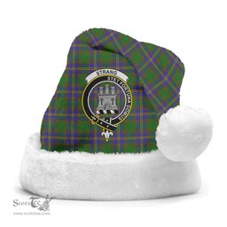 Scottish Strang (or Strange) Clan Tartan Crest Plaid Christmas Hat Scottish Plaid - Tartan Plaid - ScotsTee