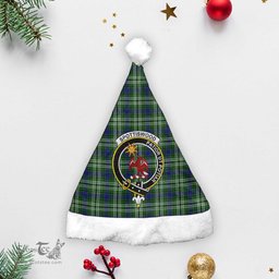 Scottish Spottiswood Clan Tartan Crest Plaid Christmas Hat Scottish Plaid - Tartan Plaid - ScotsTee