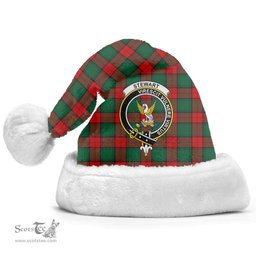 Scottish Stewart Atholl Modern Clan Tartan Crest Plaid Christmas Hat Scottish Plaid - Tartan Plaid - ScotsTee