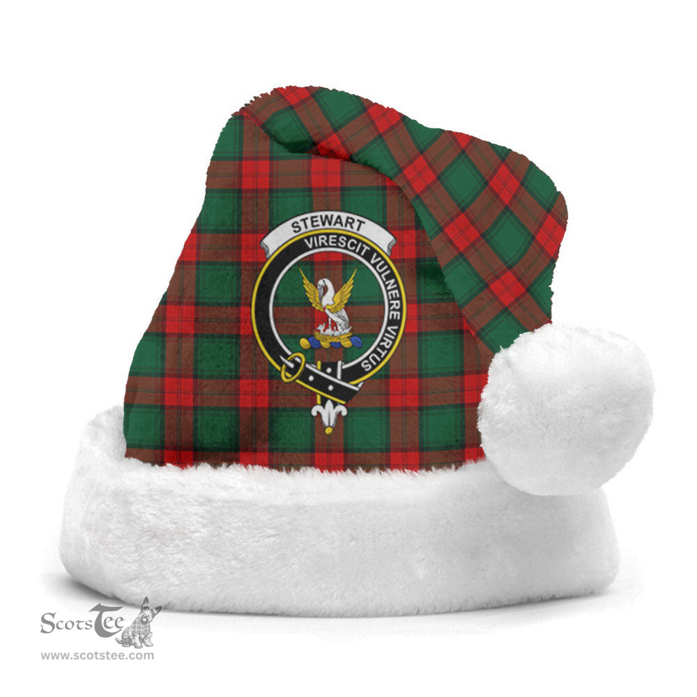 Scottish Stewart Atholl Modern Clan Tartan Crest Plaid Christmas Hat Scottish Plaid - Tartan Plaid - ScotsTee