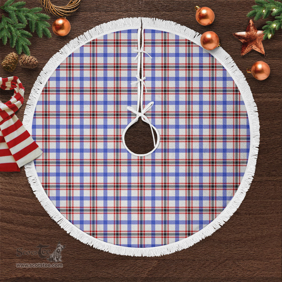 Boswell Modern Tartan Christmas Tree Skirt Scottish Plaid Tartan Plaid - ScotsTee - scotstee.com
