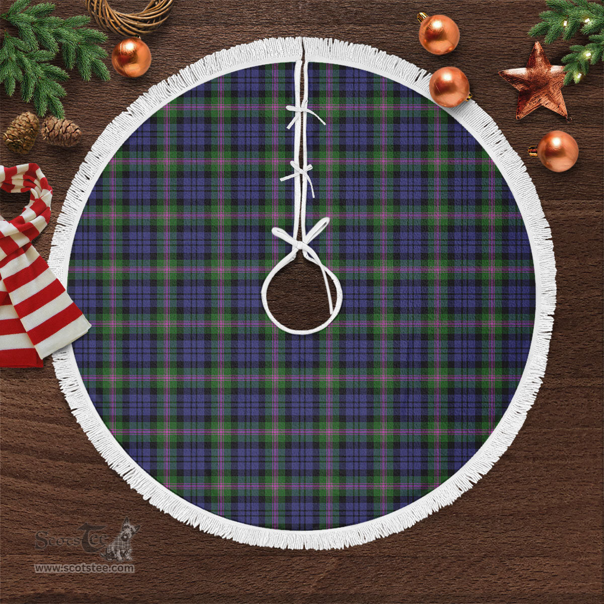 Baird Modern Tartan Christmas Tree Skirt Scottish Plaid Tartan Plaid - ScotsTee - scotstee.com