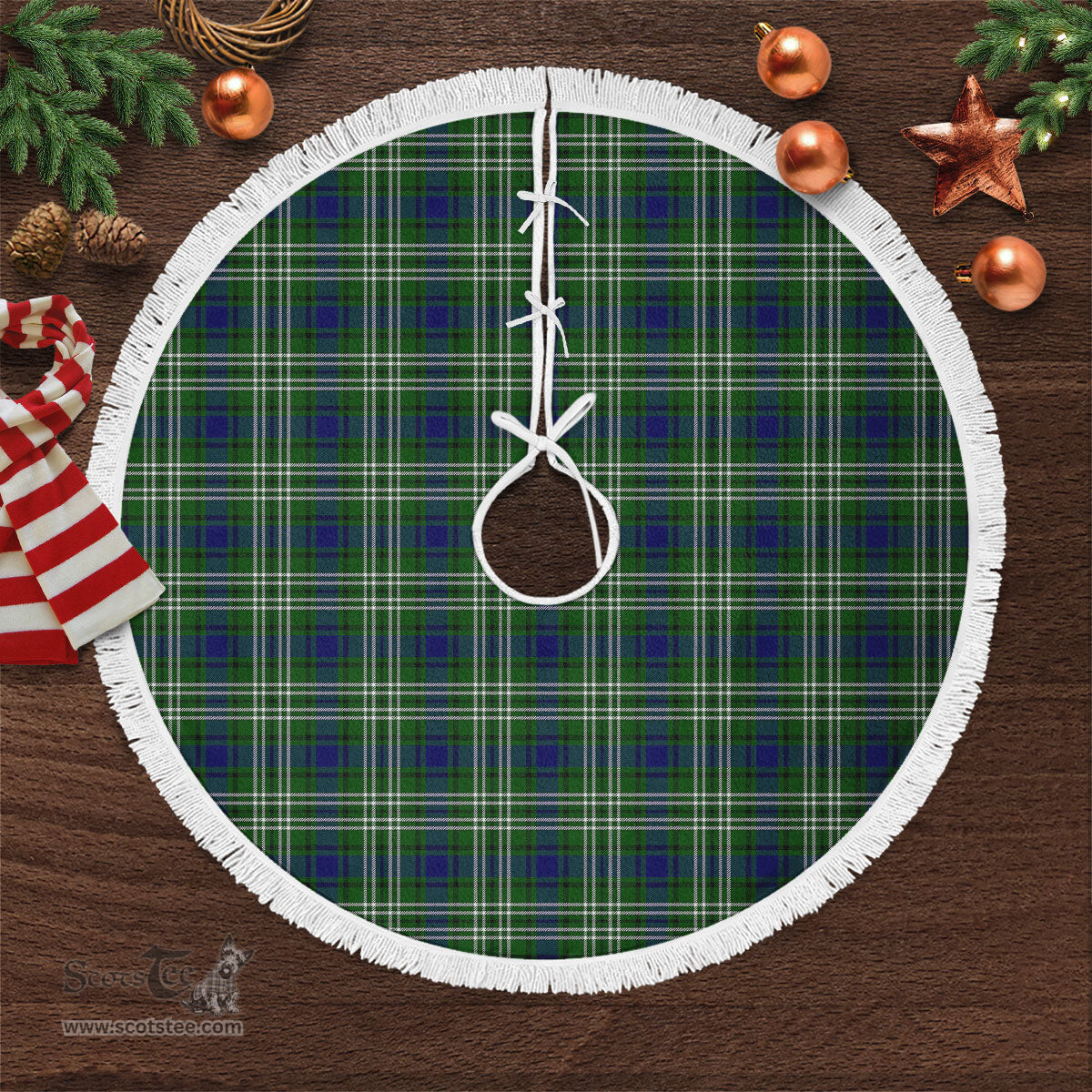 Blackadder Tartan Christmas Tree Skirt Scottish Plaid Tartan Plaid - ScotsTee - scotstee.com