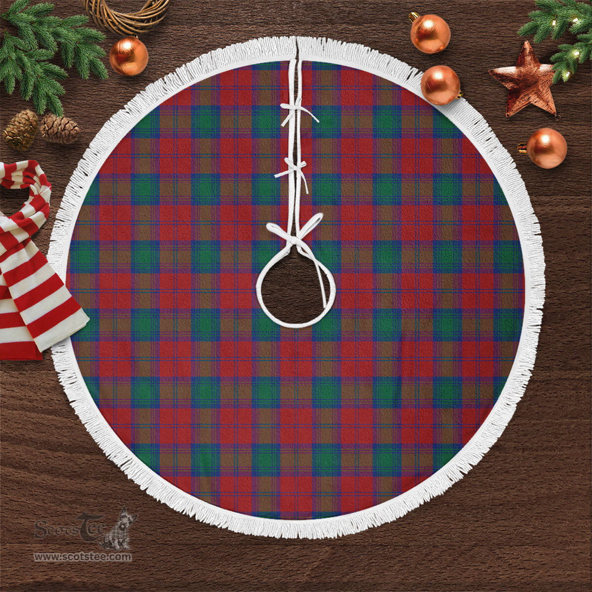 Auchinleck Tartan Christmas Tree Skirt Scottish Plaid Tartan Plaid - ScotsTee - scotstee.com