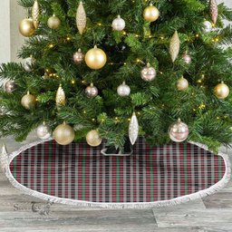 Borthwick Ancient Tartan Christmas Tree Skirt Scottish Plaid Tartan Plaid - ScotsTee - scotstee.com