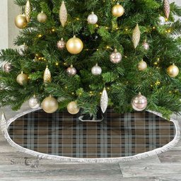 Graham of Menteith Weathered Tartan Christmas Tree Skirt Scottish Plaid Tartan Plaid - ScotsTee - scotstee.com