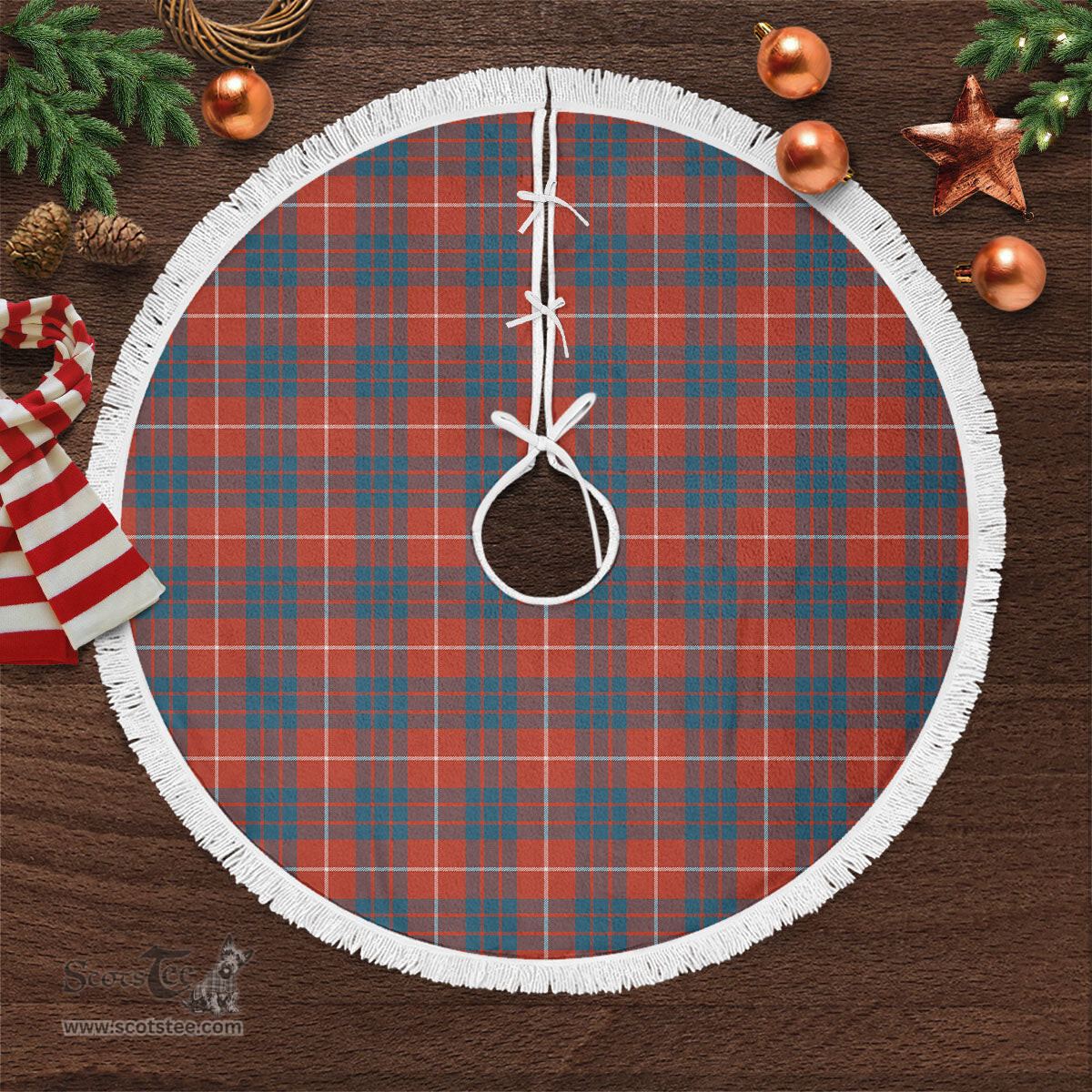 Hamilton Ancient Tartan Christmas Tree Skirt Scottish Plaid Tartan Plaid - ScotsTee - scotstee.com