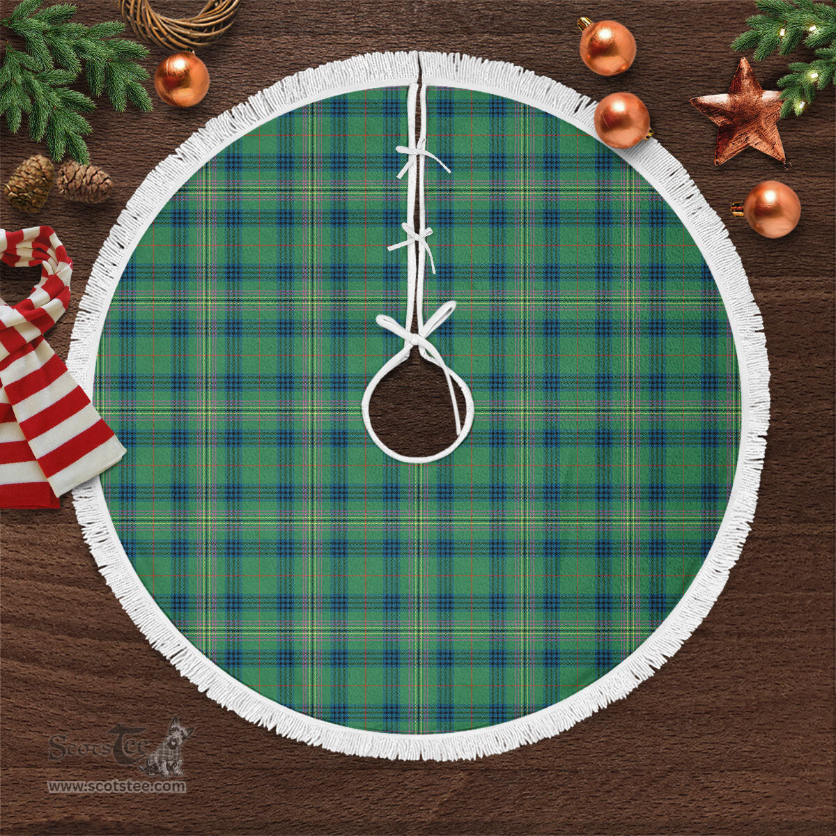 Kennedy Ancient Tartan Christmas Tree Skirt Scottish Plaid Tartan Plaid - ScotsTee - scotstee.com