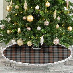 Gunn Weathered Tartan Christmas Tree Skirt Scottish Plaid Tartan Plaid - ScotsTee - scotstee.com