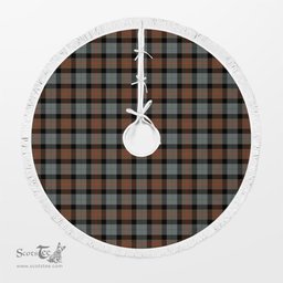 Gunn Weathered Tartan Christmas Tree Skirt Scottish Plaid Tartan Plaid - ScotsTee - scotstee.com