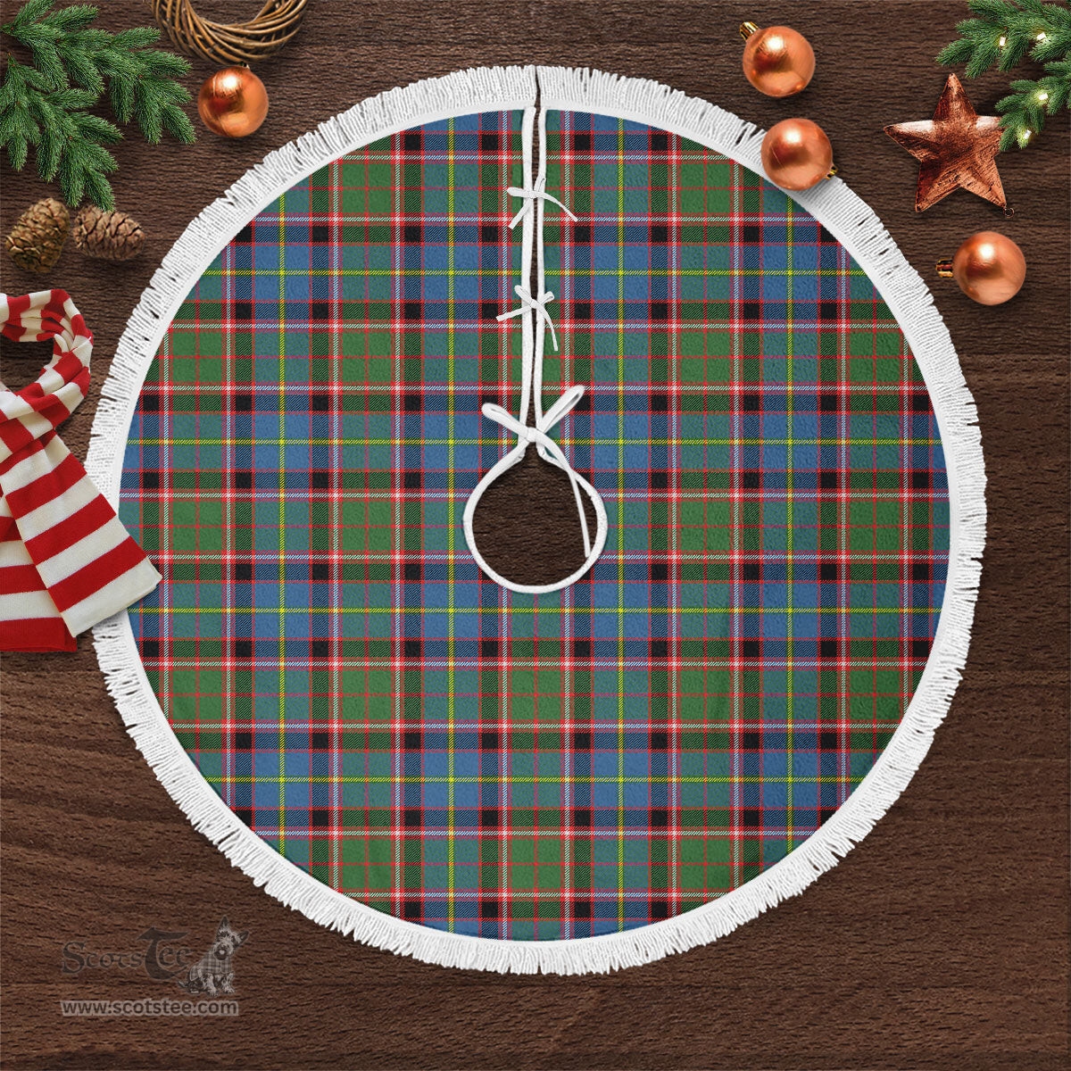 Glass Tartan Christmas Tree Skirt Scottish Plaid Tartan Plaid - ScotsTee - scotstee.com