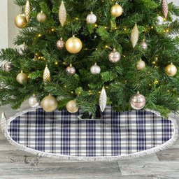 Hannay Modern Tartan Christmas Tree Skirt Scottish Plaid Tartan Plaid - ScotsTee - scotstee.com