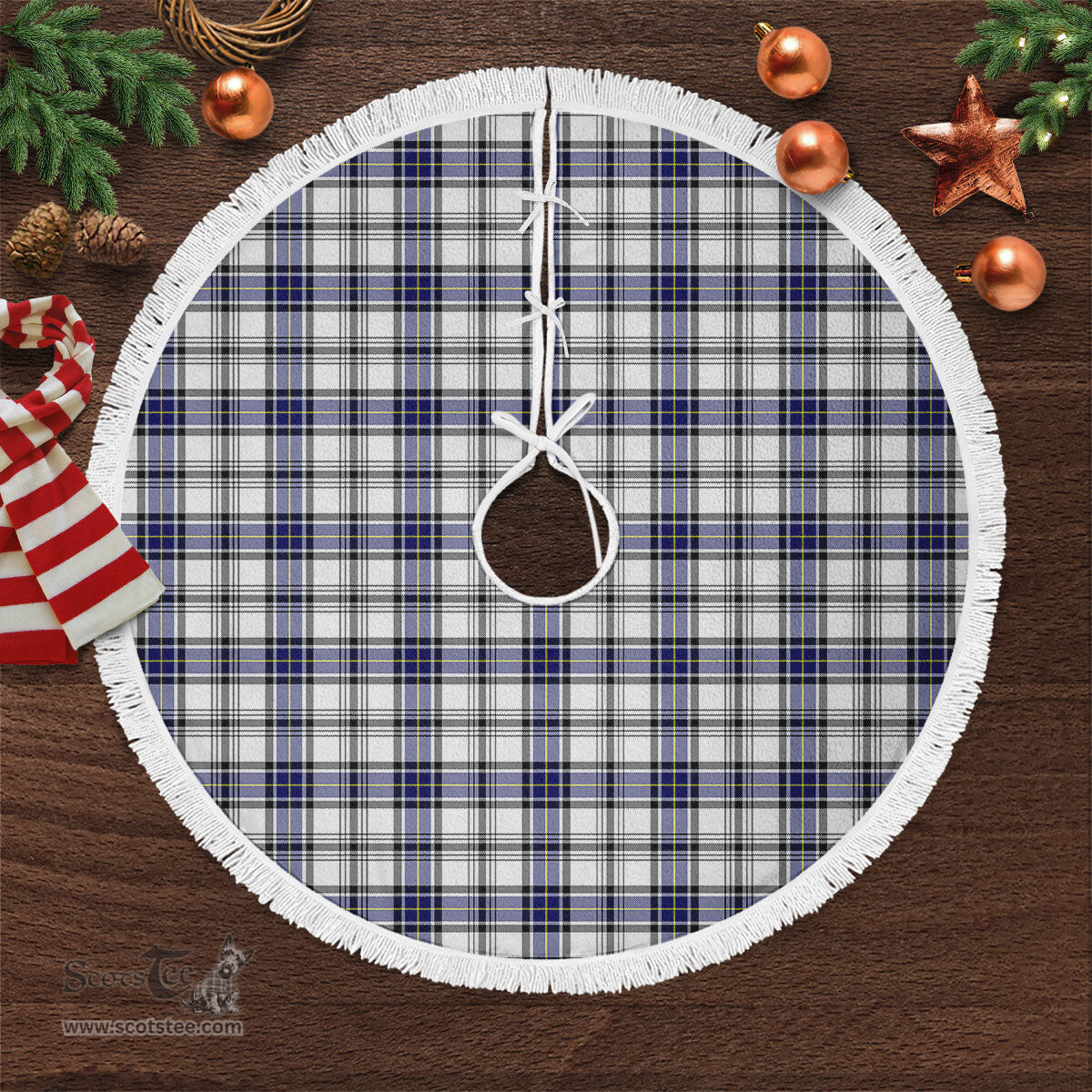 Hannay Modern Tartan Christmas Tree Skirt Scottish Plaid Tartan Plaid - ScotsTee - scotstee.com