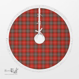 Fraser (of Lovat) Weathered Tartan Christmas Tree Skirt Scottish Plaid Tartan Plaid - ScotsTee - scotstee.com