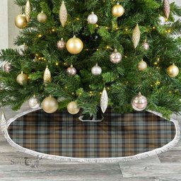 Gordon Weathered Tartan Christmas Tree Skirt Scottish Plaid Tartan Plaid - ScotsTee - scotstee.com