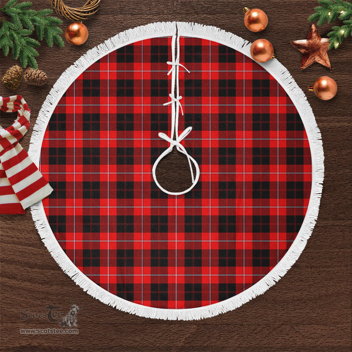 Cunningham Modern Tartan Christmas Tree Skirt Scottish Plaid Tartan Plaid - ScotsTee - scotstee.com