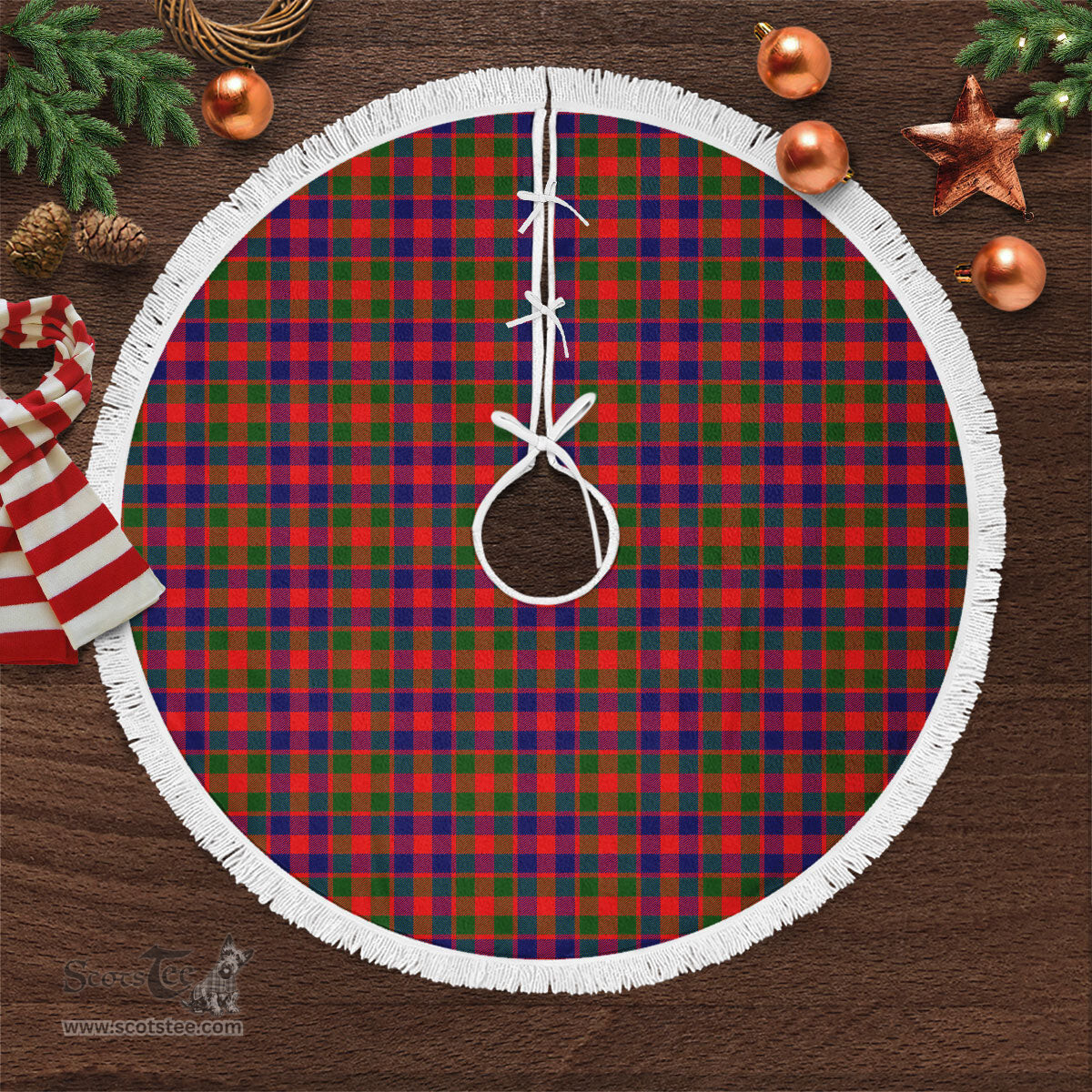Gow (of Skeoch) Tartan Christmas Tree Skirt Scottish Plaid Tartan Plaid - ScotsTee - scotstee.com