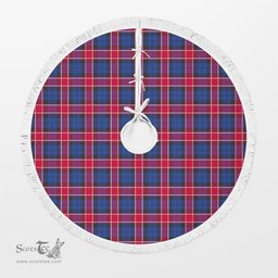 Graham of Menteith Red Tartan Christmas Tree Skirt Scottish Plaid Tartan Plaid - ScotsTee - scotstee.com