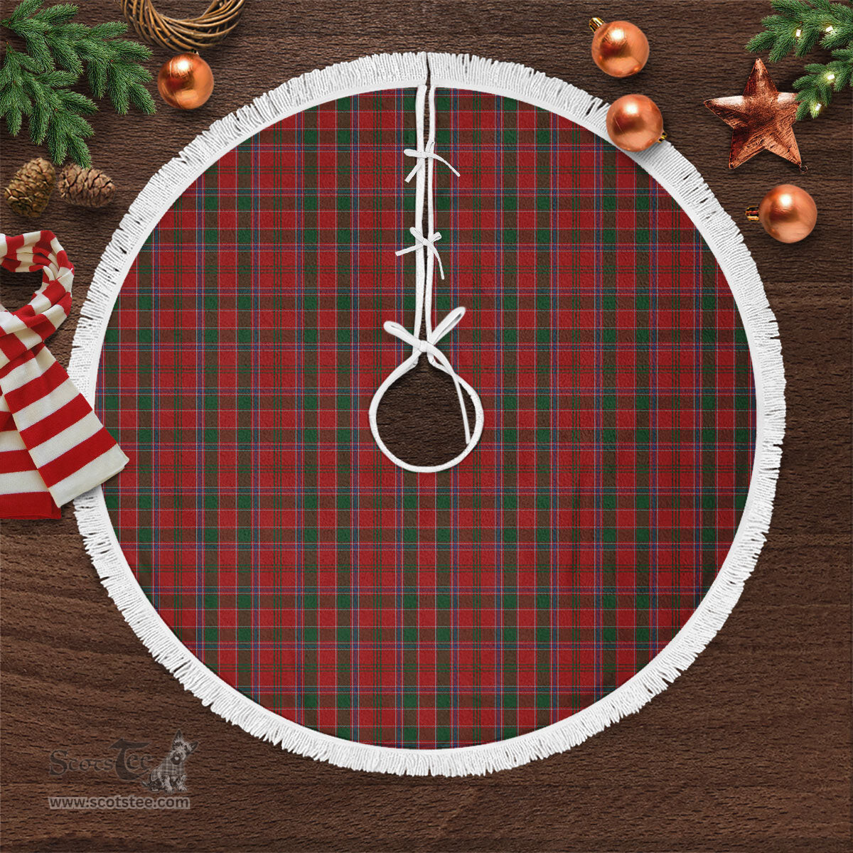Dalzell Tartan Christmas Tree Skirt Scottish Plaid Tartan Plaid - ScotsTee - scotstee.com