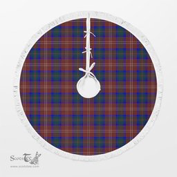 Chisholm Hunting Modern Tartan Christmas Tree Skirt Scottish Plaid Tartan Plaid - ScotsTee - scotstee.com