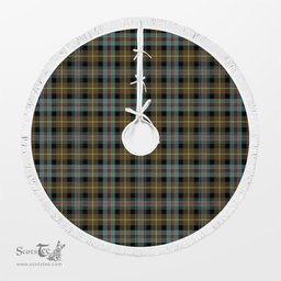 Farquharson Weathered Tartan Christmas Tree Skirt Scottish Plaid Tartan Plaid - ScotsTee - scotstee.com