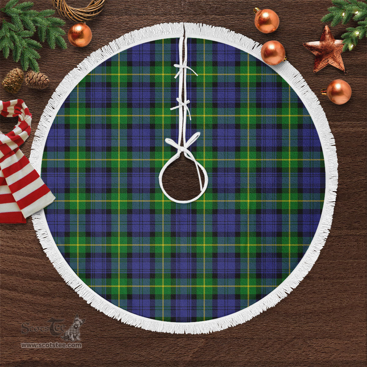 Gordon Modern Tartan Christmas Tree Skirt Scottish Plaid Tartan Plaid - ScotsTee - scotstee.com