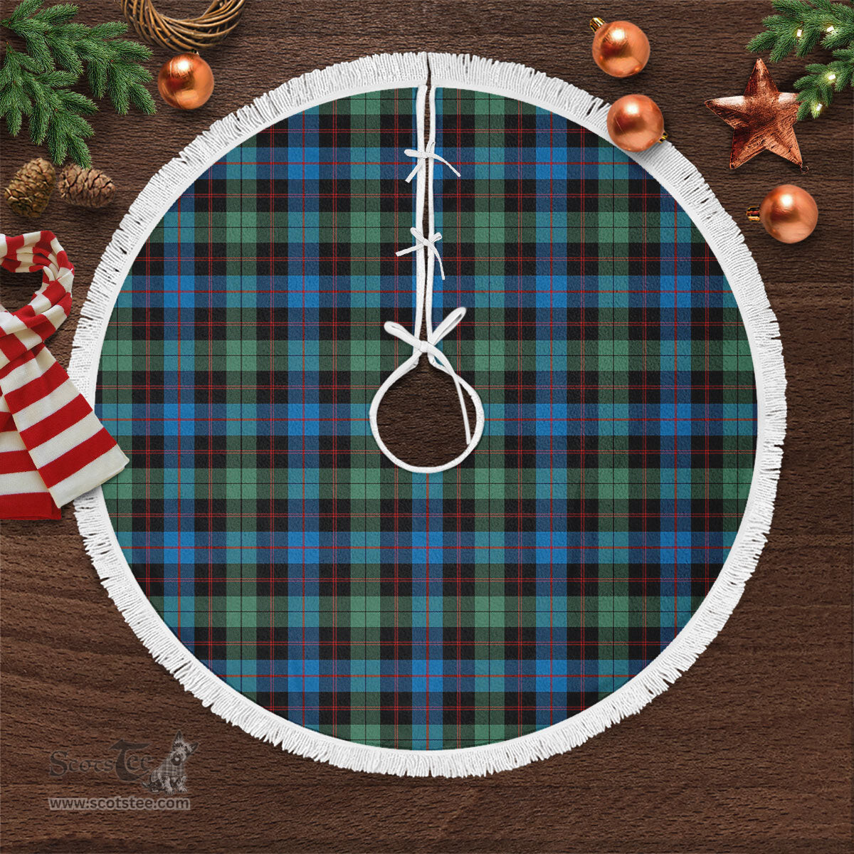 Guthrie Ancient Tartan Christmas Tree Skirt Scottish Plaid Tartan Plaid - ScotsTee - scotstee.com