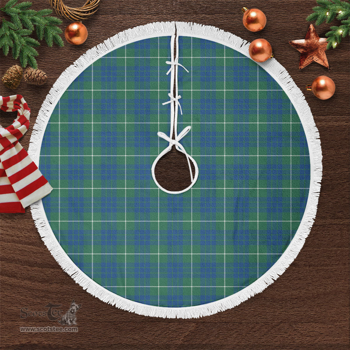 Hamilton Hunting Ancient Tartan Christmas Tree Skirt Scottish Plaid Tartan Plaid - ScotsTee - scotstee.com