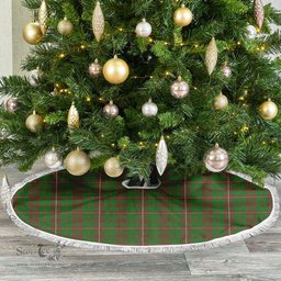 MacKinnon Hunting Modern Tartan Christmas Tree Skirt Scottish Plaid Tartan Plaid - ScotsTee - scotstee.com