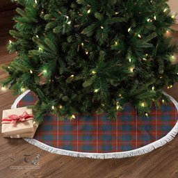 Fraser (of Lovat) Ancient Tartan Christmas Tree Skirt Scottish Plaid Tartan Plaid - ScotsTee - scotstee.com