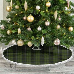 MacLean Hunting Tartan Christmas Tree Skirt Scottish Plaid Tartan Plaid - ScotsTee - scotstee.com