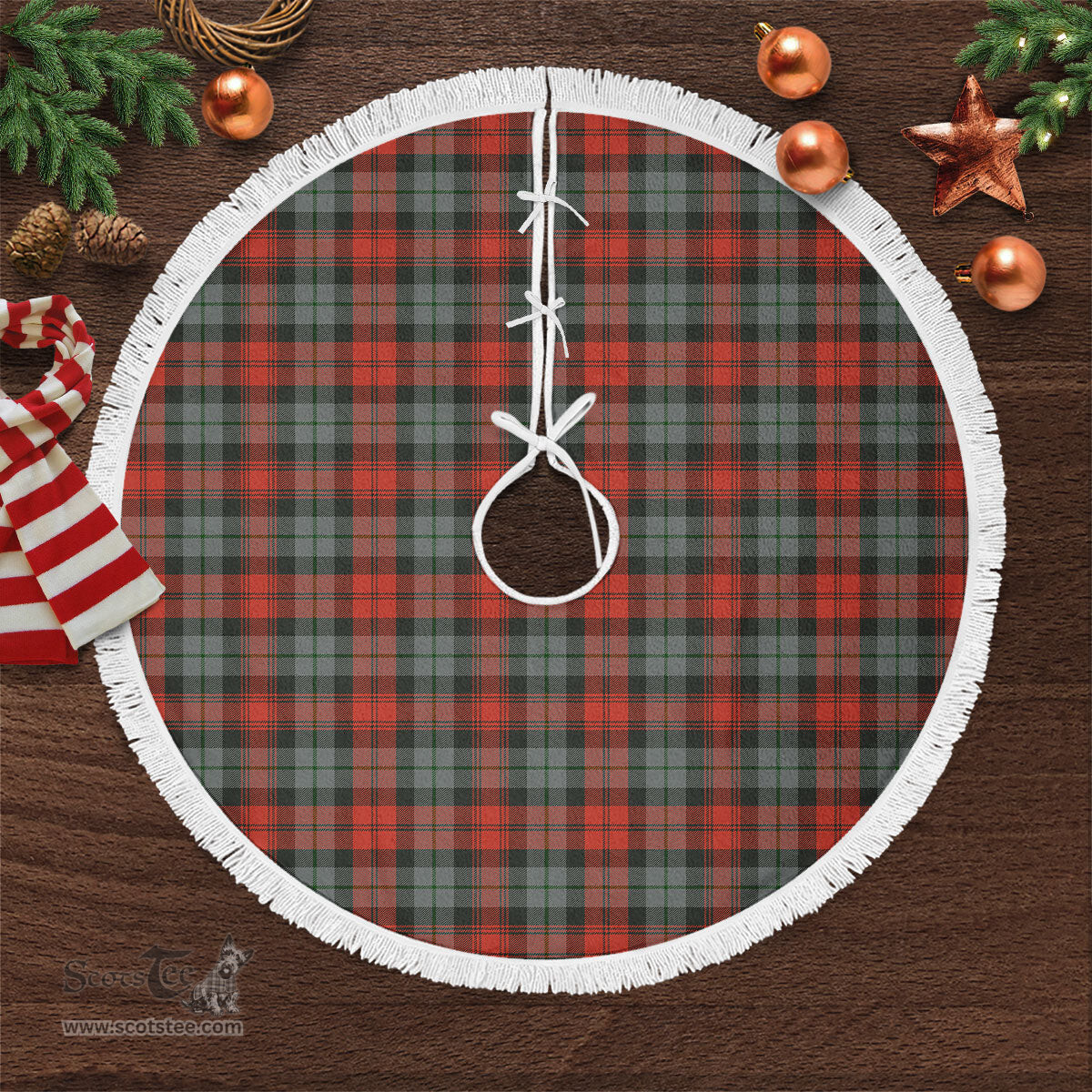 MacLachlan Weathered Tartan Christmas Tree Skirt Scottish Plaid Tartan Plaid - ScotsTee - scotstee.com