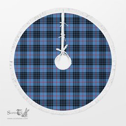 MacKay Blue Tartan Christmas Tree Skirt Scottish Plaid Tartan Plaid - ScotsTee - scotstee.com
