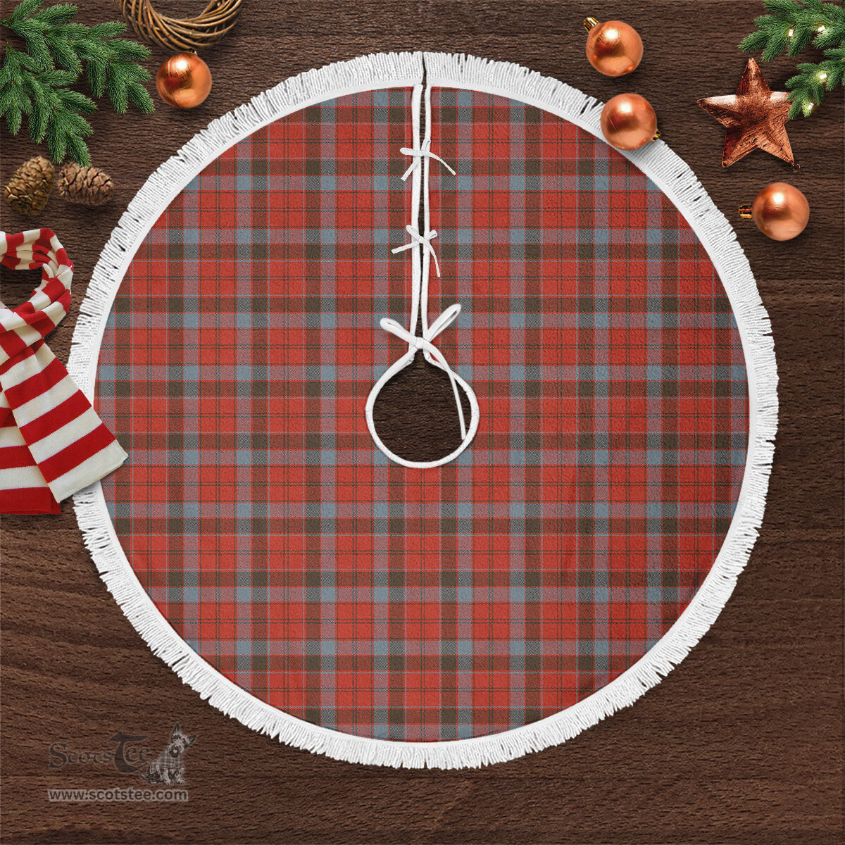 Robertson Weathered Tartan Christmas Tree Skirt Scottish Plaid Tartan Plaid - ScotsTee - scotstee.com