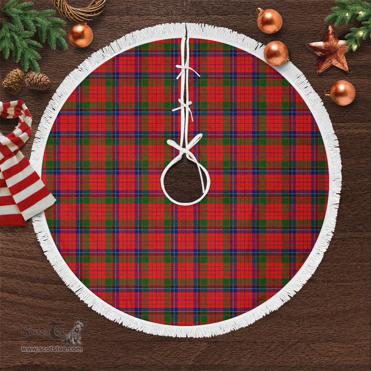 Nicolson Modern Tartan Christmas Tree Skirt Scottish Plaid Tartan Plaid - ScotsTee - scotstee.com