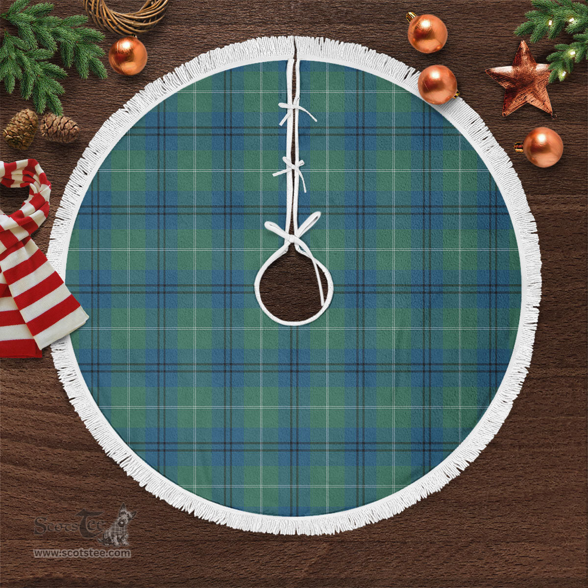 Oliphant Ancient Tartan Christmas Tree Skirt Scottish Plaid Tartan Plaid - ScotsTee - scotstee.com