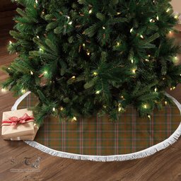 Scott Brown Modern Tartan Christmas Tree Skirt Scottish Plaid Tartan Plaid - ScotsTee - scotstee.com