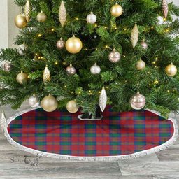 Lindsay Modern Tartan Christmas Tree Skirt Scottish Plaid Tartan Plaid - ScotsTee - scotstee.com