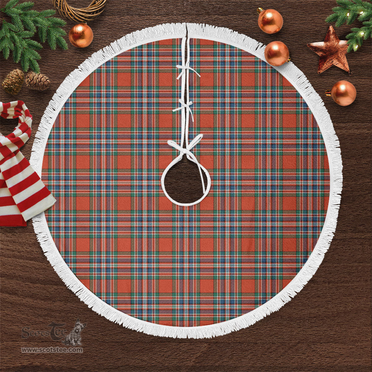 MacFarlane Ancient Tartan Christmas Tree Skirt Scottish Plaid Tartan Plaid - ScotsTee - scotstee.com