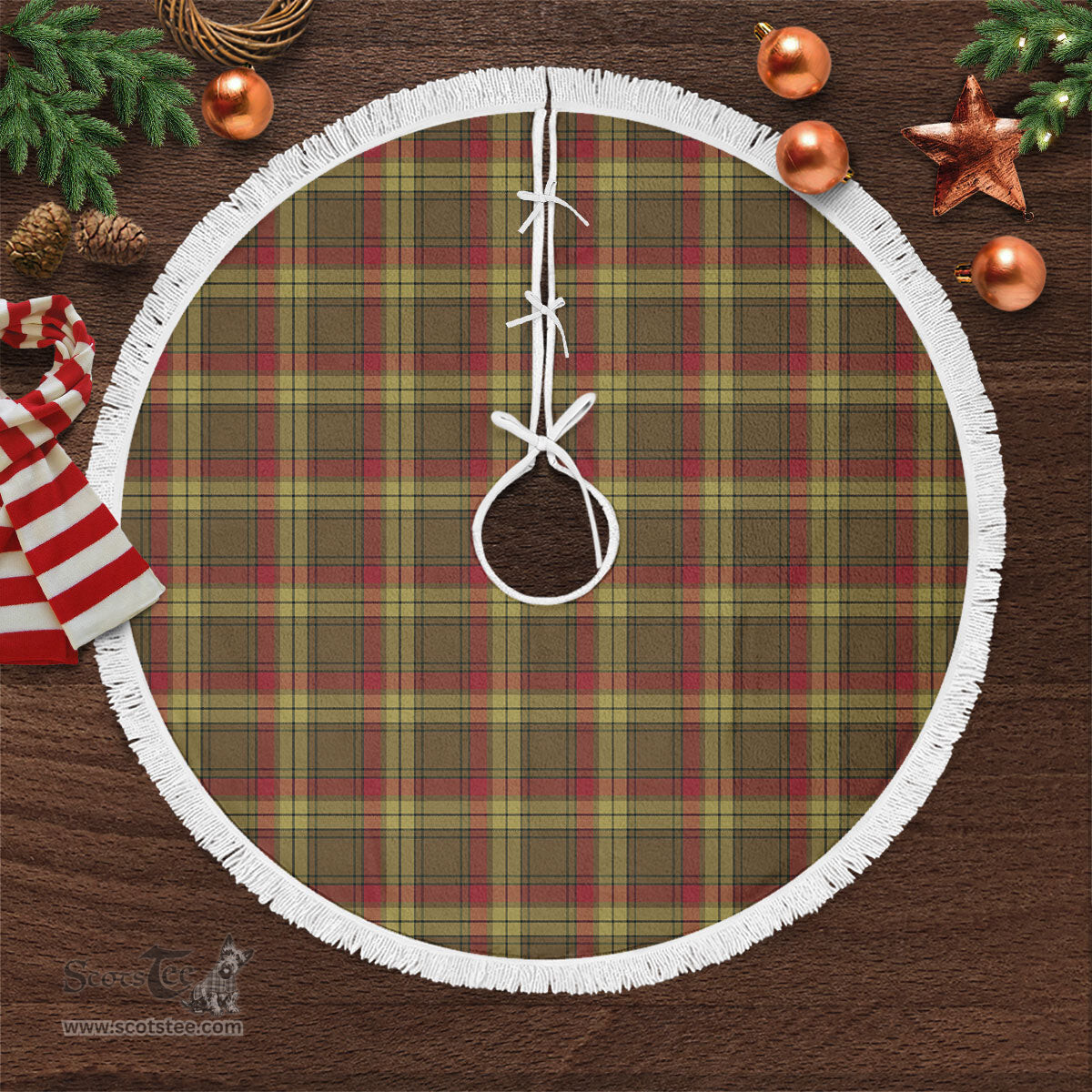 MacMillan Old Weathered Tartan Christmas Tree Skirt Scottish Plaid Tartan Plaid - ScotsTee - scotstee.com