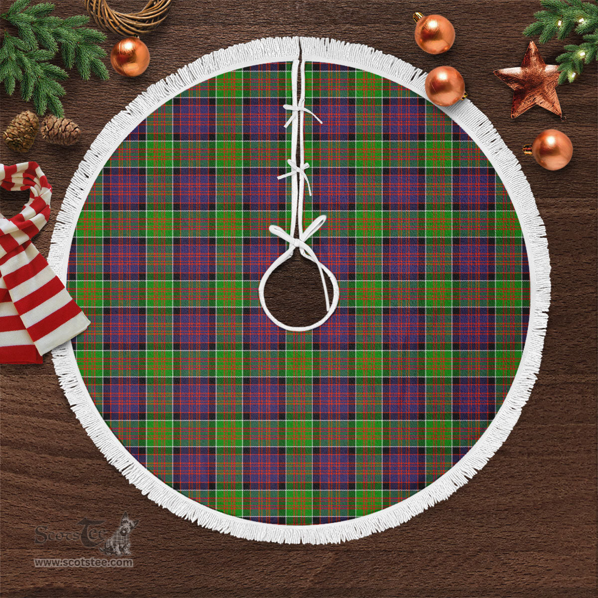 MacDonald (Clan Ranald) Tartan Christmas Tree Skirt Scottish Plaid Tartan Plaid - ScotsTee - scotstee.com