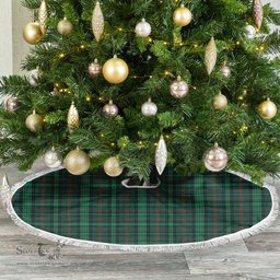 Ross Hunting Modern Tartan Christmas Tree Skirt Scottish Plaid Tartan Plaid - ScotsTee - scotstee.com