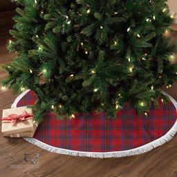 Leslie Modern Tartan Christmas Tree Skirt Scottish Plaid Tartan Plaid - ScotsTee - scotstee.com