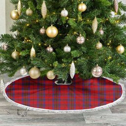 Leslie Modern Tartan Christmas Tree Skirt Scottish Plaid Tartan Plaid - ScotsTee - scotstee.com