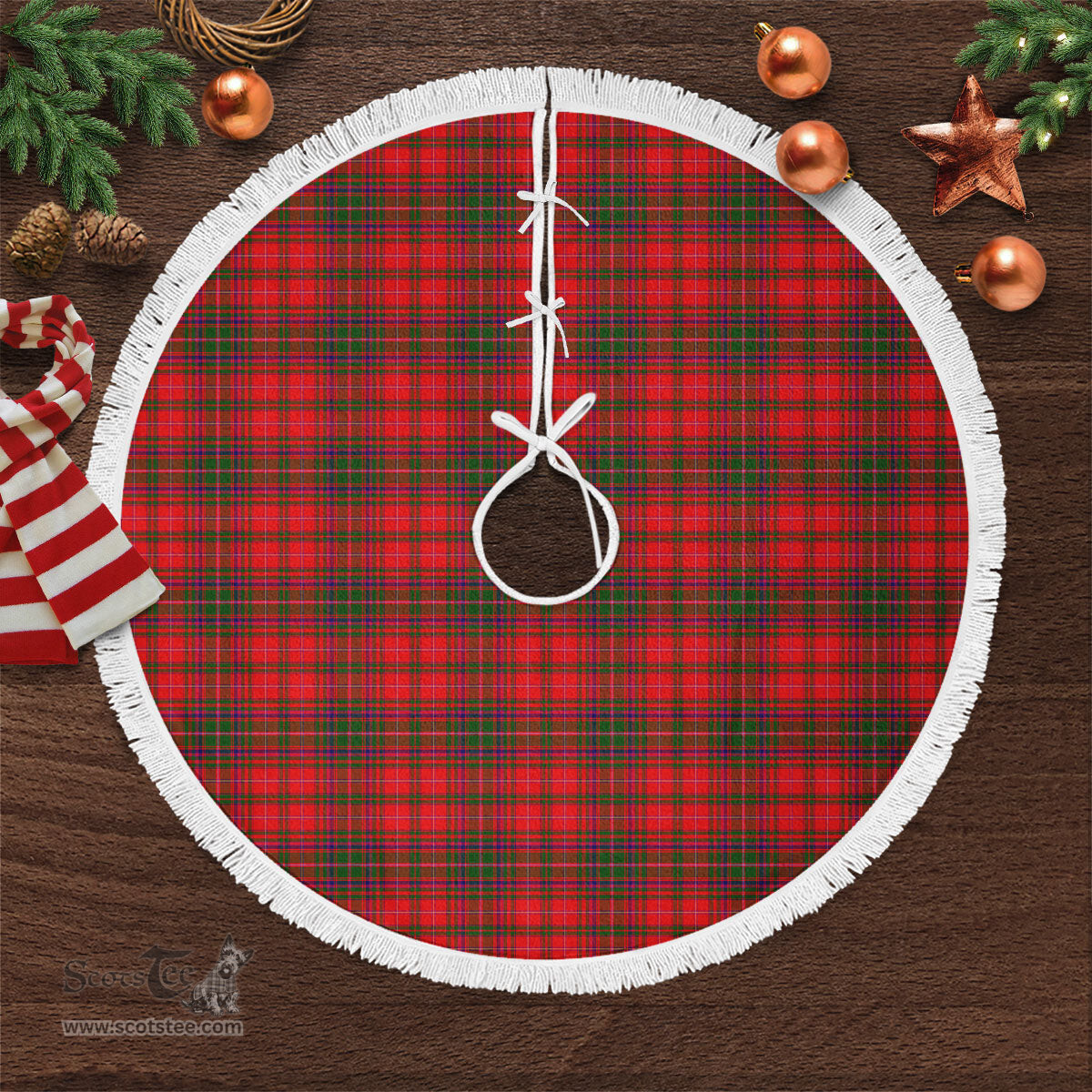 MacDougall Modern Tartan Christmas Tree Skirt Scottish Plaid Tartan Plaid - ScotsTee - scotstee.com